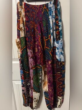 Katmandu Trading Company Multi-Color Printed Harem Pants, Small